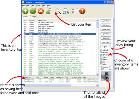 Listomax 3.43 full Listomax full screenshot